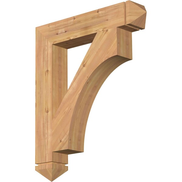 Ekena Millwork Westlake Arts & Crafts Smooth Bracket, Western Red Cedar, 5 1/2"W x 32"D x 38"H BKT06X32X38WTL03SWR - main
